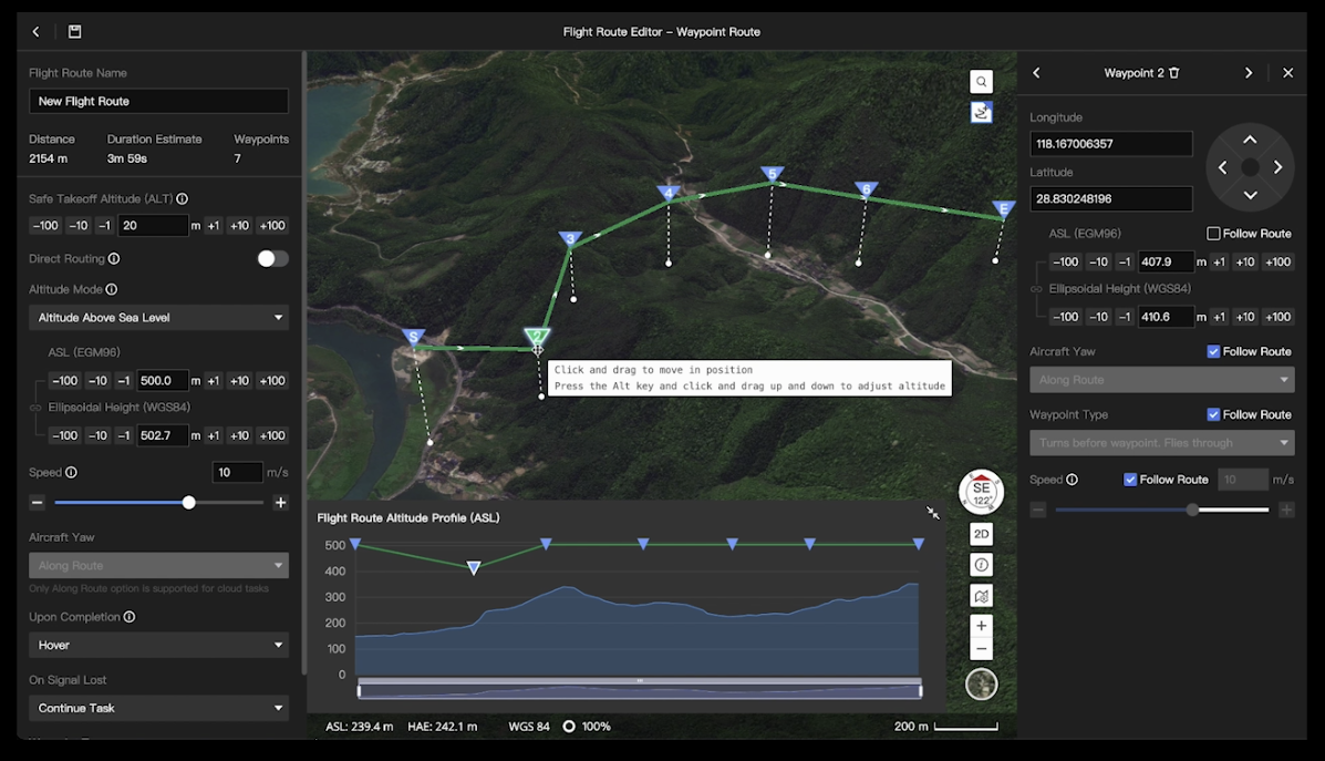 Route planning and management